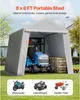 Garagenzelt Gerätehaus Carport Lagerzelt Gartenschuppen Produktbild-Vorschau 2