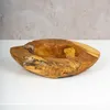 Schüssel Schale Teakholz 40cm Teak Massiv Holz Obstschale Produktbild-Vorschau 3