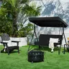 Yaheetech Hollywoodschaukel mit Sonnendach, 3-Sitzer Produktbild-Vorschau 2