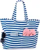 Strandtasche XXL Familie mit Reißverschluss Damen Produktbild-Vorschau 1