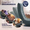 CASARIA Fauteuil tout confort pivotant 360 degrés velours Voir les images du produit 4