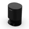 A black automatic dust removal station for a robot vacuum cleaner. Voir les images du produit