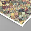 Poster - Poster ohne Rahmen - Blumen Mosaik - 50x50 cm - Produktbild-Vorschau 2