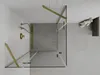 Mexen Roma Duo cabine de douche avec porte battante 80 x 80 Voir les images du produit 5