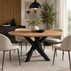 Orion rám stolu (antracit, 77x77xV71 cm) designový křížový Náhled obrázku produktu 2