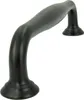 Eleganter Aluminium Möbelgriff Schwarz 128 mm - Mattschwarz Produktbild-Vorschau 3