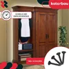 KOTARBAU® 2er Set Geschmiedeter Türgriff 200mm Antik Produktbild-Vorschau 4