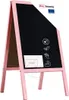 Lavagna per gesso con cavalletto rosa pastello bifacciale Anteprima dell’immagine prodotto 1