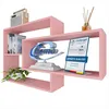 Wandregal Karo Schweberegal aus Holz Rosa Produktbild-Vorschau 2