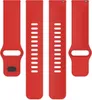 Four red watch straps laid out on a white background. Produktbild-Vorschau