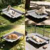 Ganzjahres Hundeliege, Erhöhtes Hundebett mit L-förmigem Produktbild-Vorschau 9