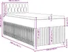 vidaXL Boxspringbett mit Matratze Dunkelgrau 100x200 cm Produktbild-Vorschau 8