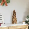 vidaXL Vianočný stromček s podstavcom hnedý 51 cm masívne Náhľad obrázku produktu 3