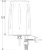 Omnidirektionale Mehrband LTE MIMO 2x2 Antenne für Produktbild-Vorschau 4