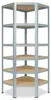 shelfplaza HOME 230x60x30cm Cornered Shelf v galvanizovaná Náhled obrázku produktu 1
