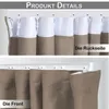 Close-up of vertical blinds, showing the front and back. Produktbild-Vorschau