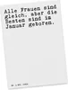 Mr. & Mrs. Panda Grußkarte Alle Frauen sind gleich,... - Produktbild-Vorschau 1