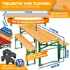 A diagram showing a beer tent set with dimensions and features. Produktbild-Vorschau