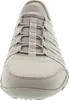 A close-up front view of a tan Skechers women's shoe. Náhled obrázku produktu