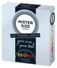 Mister Size, kondomy 53-57-60 mm, 3 kusy - Dlouhodobé! Náhled obrázku produktu 1