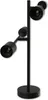A black multi-head ceiling lamp with exposed sockets, shown against a white background. Voir les images du produit