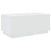 A white rectangular coffee table shown from a three-quarter side view against a white background. Náhled obrázku produktu