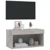 The Living Store TV-Schrank mit LED-Leuchten Betongrau Produktbild-Vorschau 7