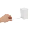 A hand is shown pulling a retractable clothesline from a white housing unit. Podgląd zdjęcia produktu