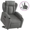 vidaXL Relaxsessel mit Aufstehhilfe Dunkelgrau Stoff Produktbild-Vorschau 1