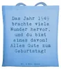 Mr. & Mrs. Panda Tote Bag Spruch 1949 Geburtstag Wunder - Produktbild-Vorschau 1