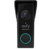 A black Eufy security doorbell with a protective hood. Produktbild-Vorschau