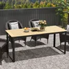 Outsunny Gartentisch Metall 175x78 cm Wetterfest Produktbild-Vorschau 7