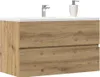 vidaXL Kúpeľňová nástenná skrinka Artisan dub 80x38,5x45 cm Náhľad obrázku produktu 3