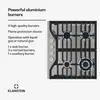 KlarsteinTurbocast plynová varná deska | 304 nerezová ocel Náhled obrázku produktu 3