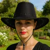 Kapelusz kowbojski country western welurowy uni  czarny 58 Podgląd zdjęcia produktu 5