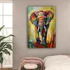 MuchoWow® - Leinwandbilder - Elefant - Kunst - Malerei - Produktbild-Vorschau 2