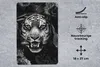 MuchoWow® Mauspad Mousepad Tiger zwischen den Blumen - Produktbild-Vorschau 2