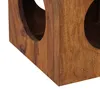 Wohnling Sheesham Massivholz Beistelltisch 35 x 35 cm Cube; Produktbild-Vorschau 5