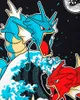 BaumwolleCloud Gyarados Wave Kinder T-Shirt monster game Produktbild-Vorschau 2