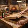 KAPAK Pizzakarton Braun 32x32x4 cm quadratisch für Produktbild-Vorschau 7