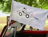 2X HECKBO Autoflagge, Autofahne Hochzeit - Hochzeitsdeko - Produktbild-Vorschau 2