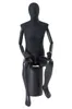 Beau mannequin abstrait laqué noir mat Couvercle . Torse Voir les images du produit 2