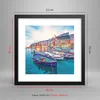 Gerahmtes Poster - Schwarzer Rahmen - Porto Boote die Produktbild-Vorschau 5
