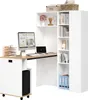 Merax Klappbarer Schreibtisch mit Regal, 2-in-1 Bücherregal Produktbild-Vorschau 10