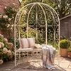 Mezzo gazebo Rosie con panca, crema antico Anteprima dell’immagine prodotto 3