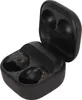 An open black charging case for wireless earbuds, showing the interior compartments and charging pins. Produktbild-Vorschau