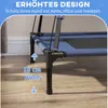 Close-up of a raised dog bed leg showing its height and material. Produktbild-Vorschau