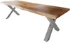 Esstisch 280 x 100 cm Akazie massiv natur Baumkantentisch Produktbild-Vorschau 2