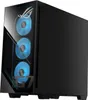 A black gaming PC with blue internal lighting. Podgląd zdjęcia produktu