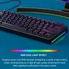 A close-up shot of a gaming keyboard with RGB lighting. Produktbild-Vorschau